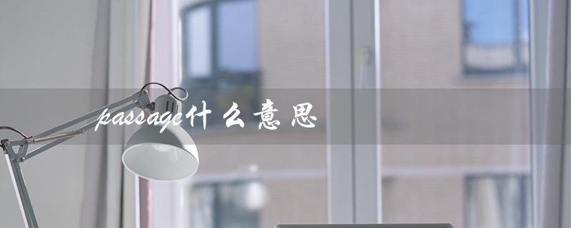 passage什么意思（什么是passage）