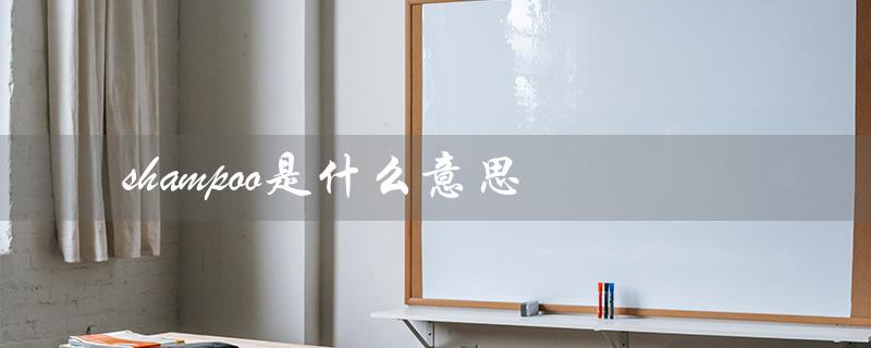 shampoo是什么意思（什么是bodyshampoo）