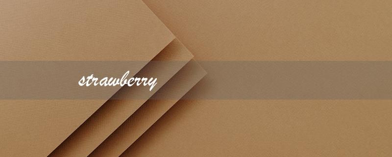 strawberry（strawberry应该怎么读）