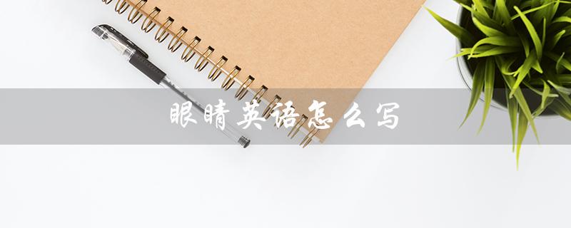 眼睛英语怎么写（如何用英语表达一只眼睛）